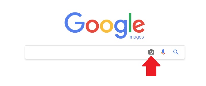 where to find the Google search by image icon - step two